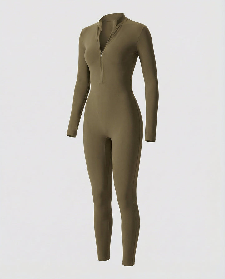 Autumn Stand Collar Women's Jumpsuit