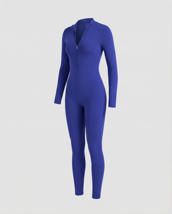 Autumn Stand Collar Women's Jumpsuit