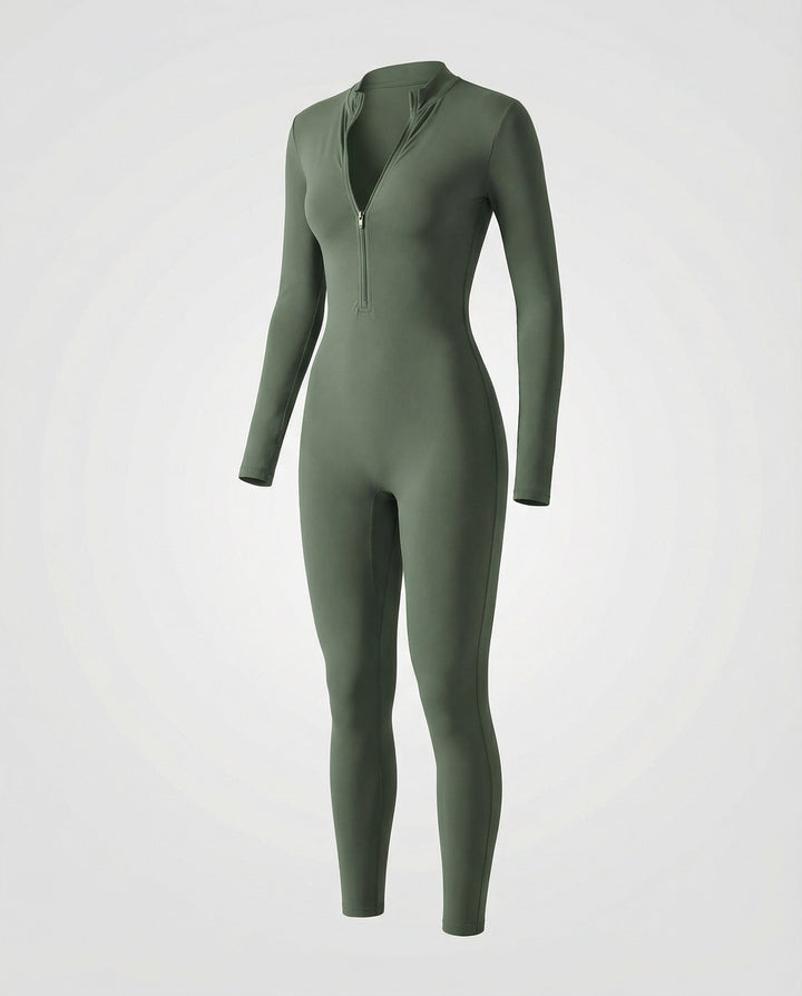 Autumn Stand Collar Women's Jumpsuit