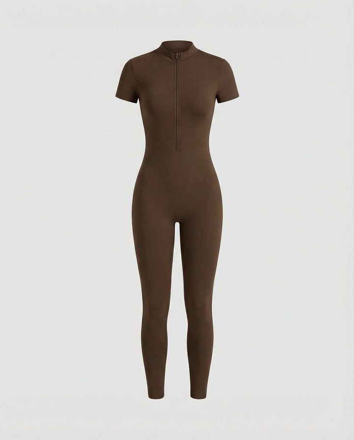 Autumn Stand Collar Women's Jumpsuit