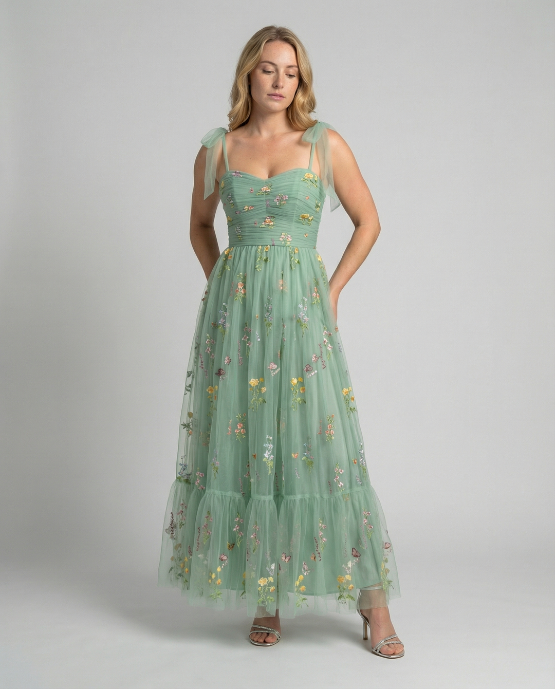 Elegant tulle ball gown women
