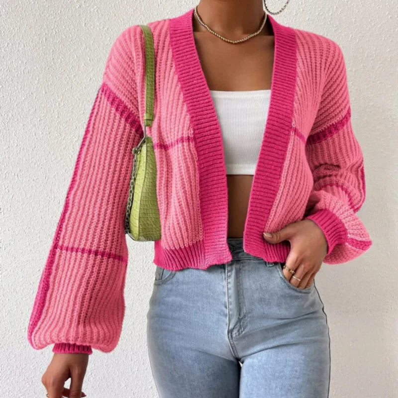 Mune | Women's cardigan with color and long sleeves
