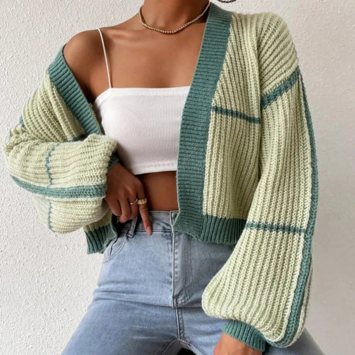 Mune | Women's cardigan with color and long sleeves