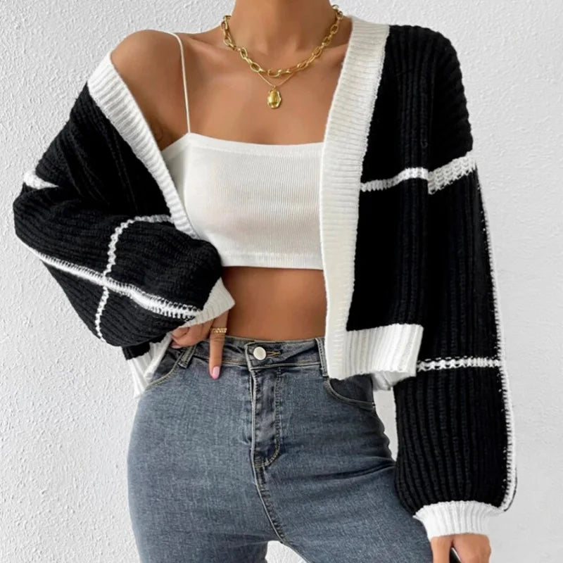 Mune | Women's cardigan with color and long sleeves