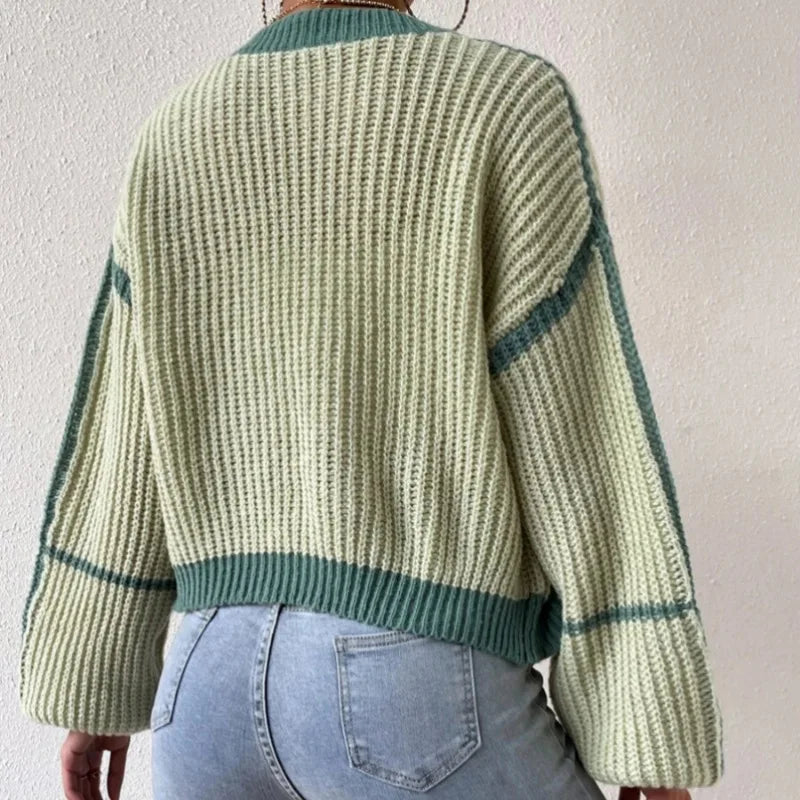 Mune | Women's cardigan with color and long sleeves