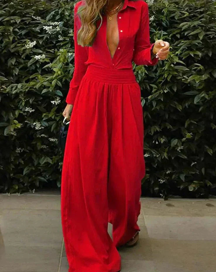 Mune | Women's Vintage Jumpsuit With Elastic Waist