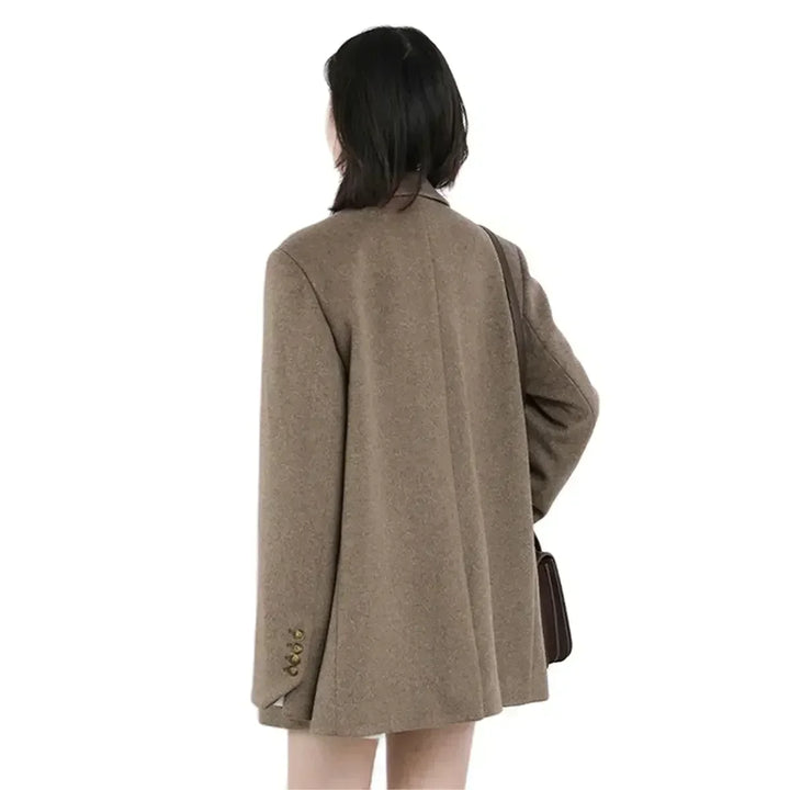 Mune | Women's Blazer - Wool Mid-Length Jacket