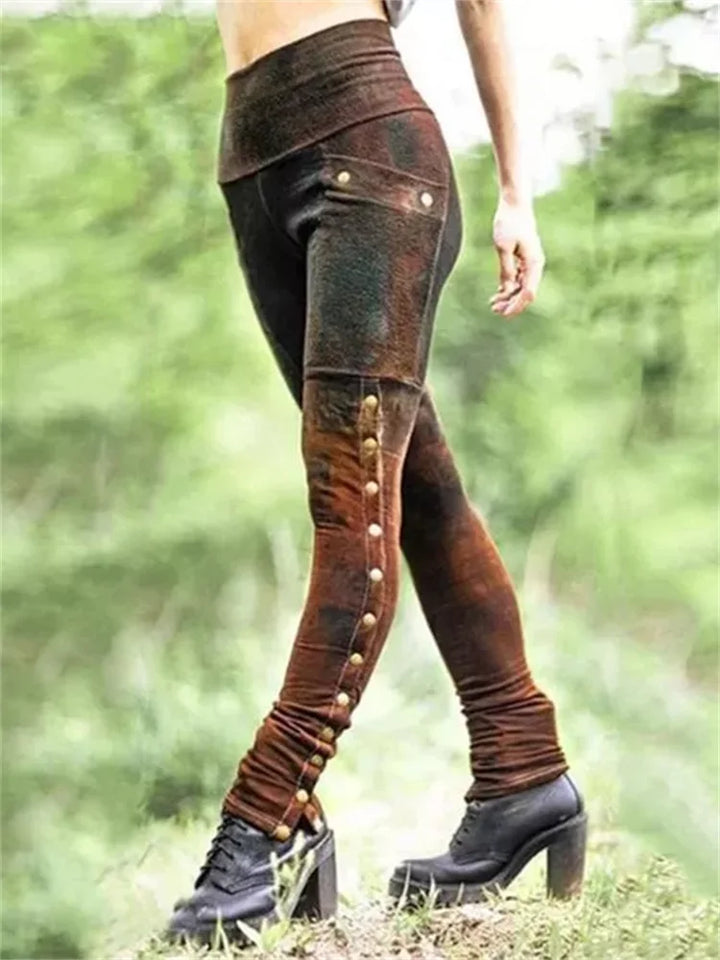 Mune | Leggings with Faded Button