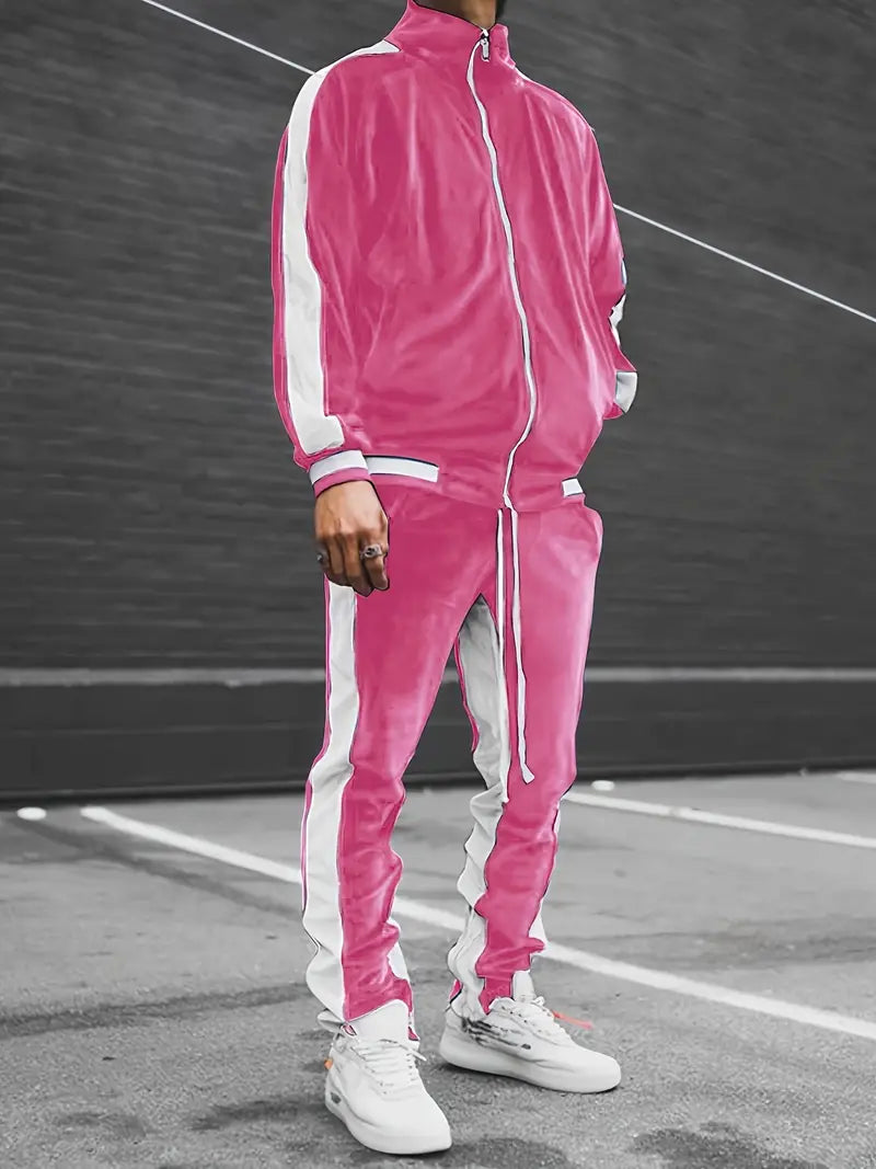 Mune | Classic Velvet Tracksuit with Full Zip for Men