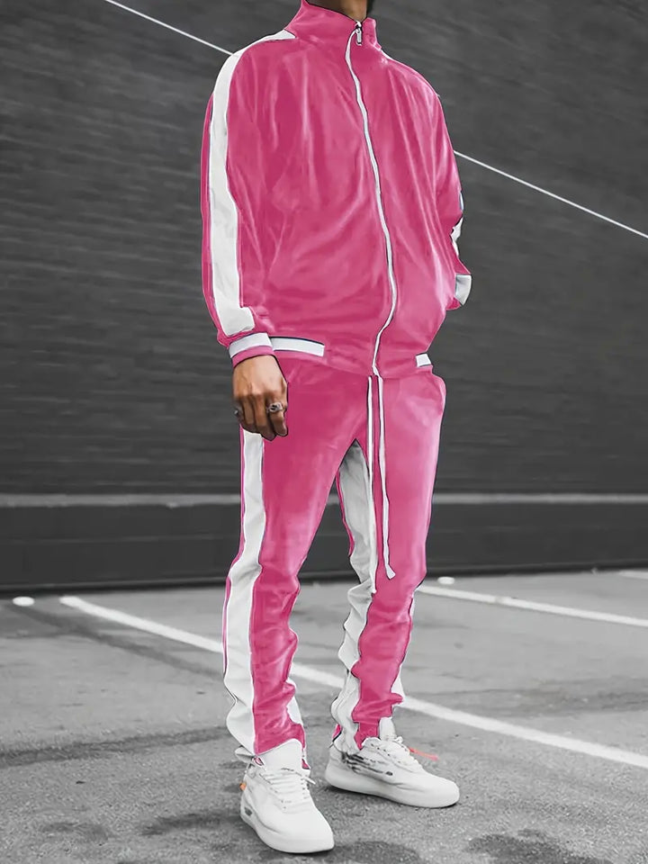 Mune | Classic Velvet Tracksuit with Full Zip for Men