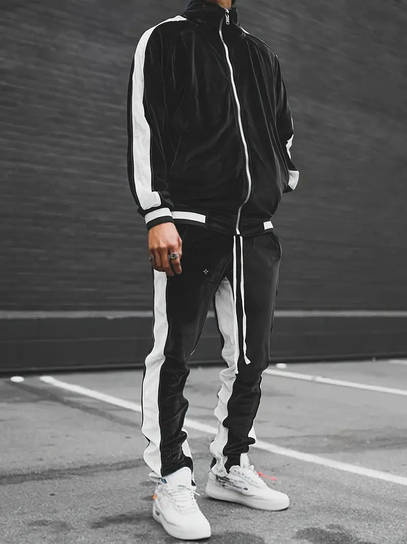Mune | Classic Velvet Tracksuit with Full Zip for Men