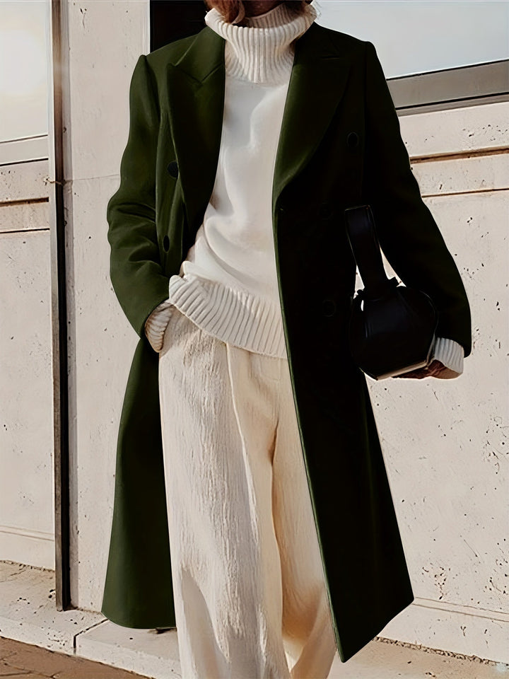 Mune | Stylish Classic Winter Double-breasted Overcoat for Women