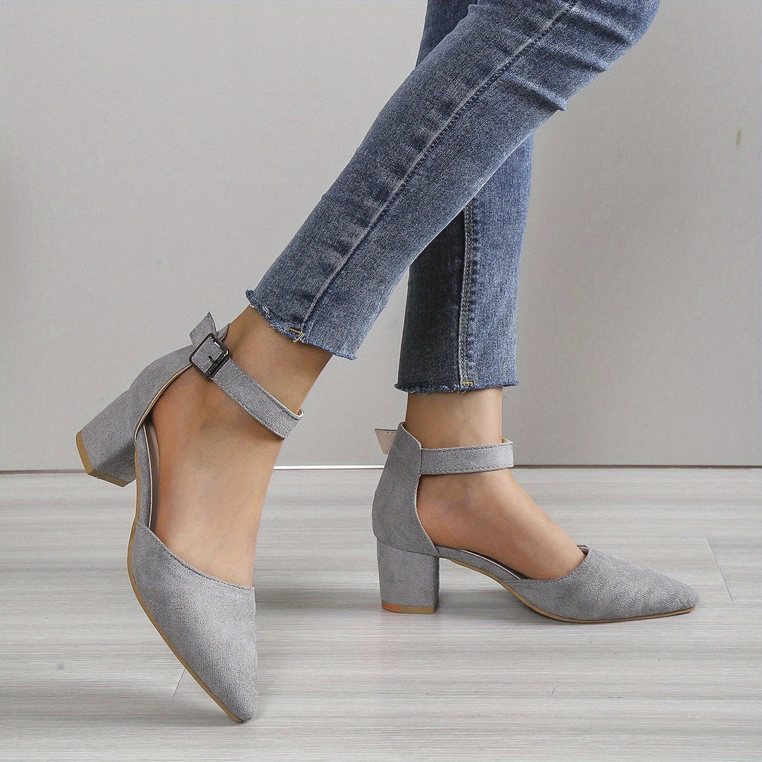 Mune Fashion | Women's sandals with block heel lacing, with ankle straps, Elegant
