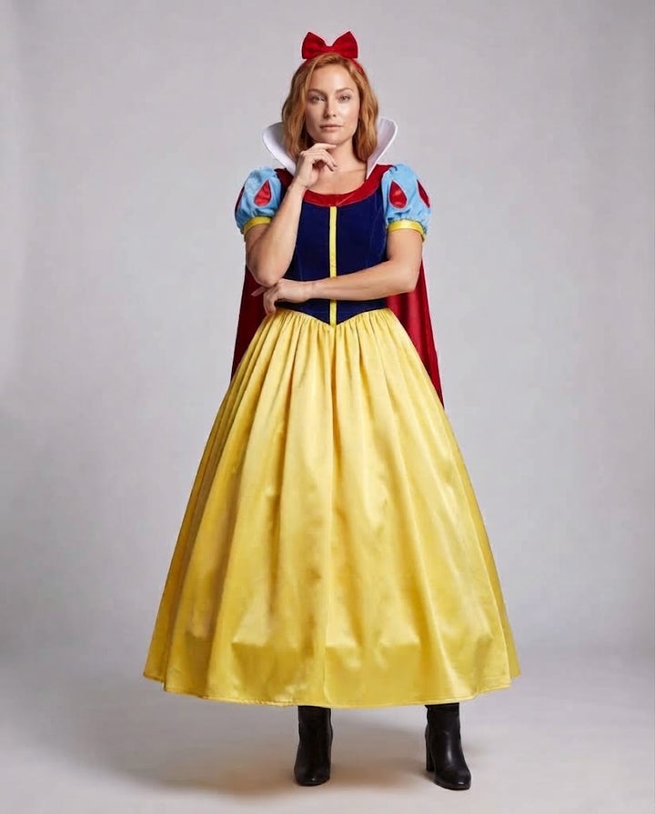 Women Disney Princess Costume with Shimmering Skirt Mune Fashion