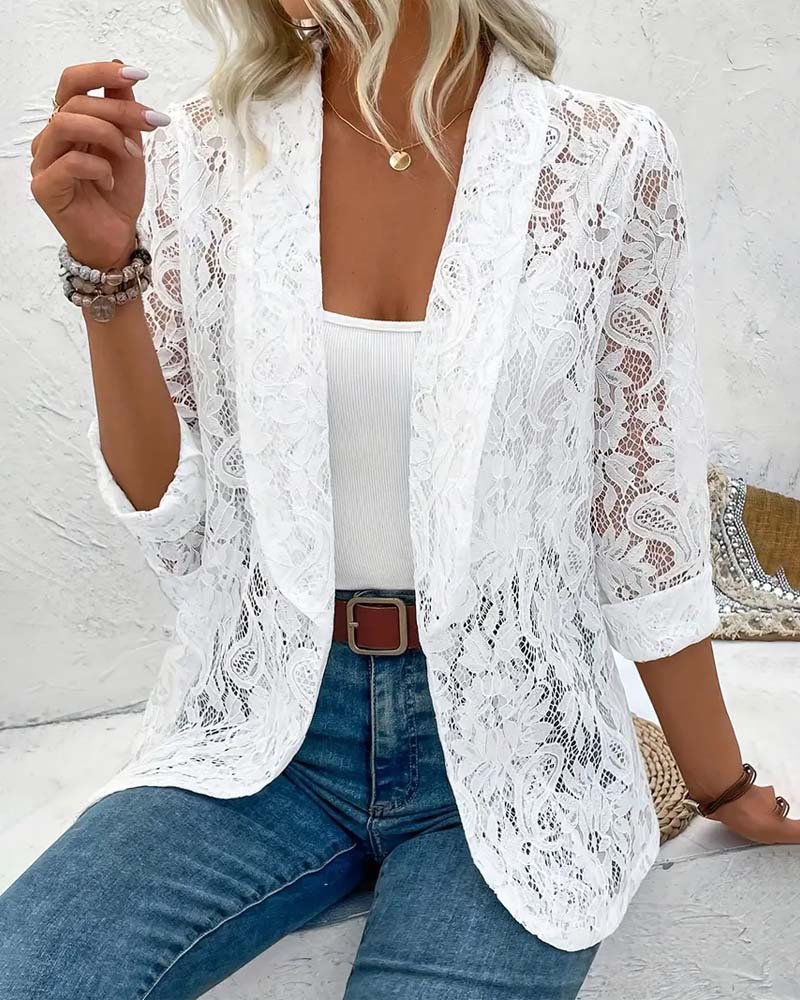 Mune Fashion | Elegant Blazer with Lace
