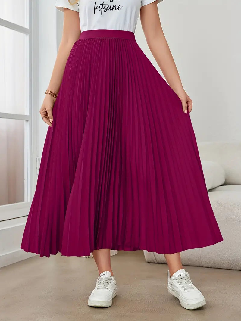 Mune Fashion | Casual Pleated Maxi Skirt