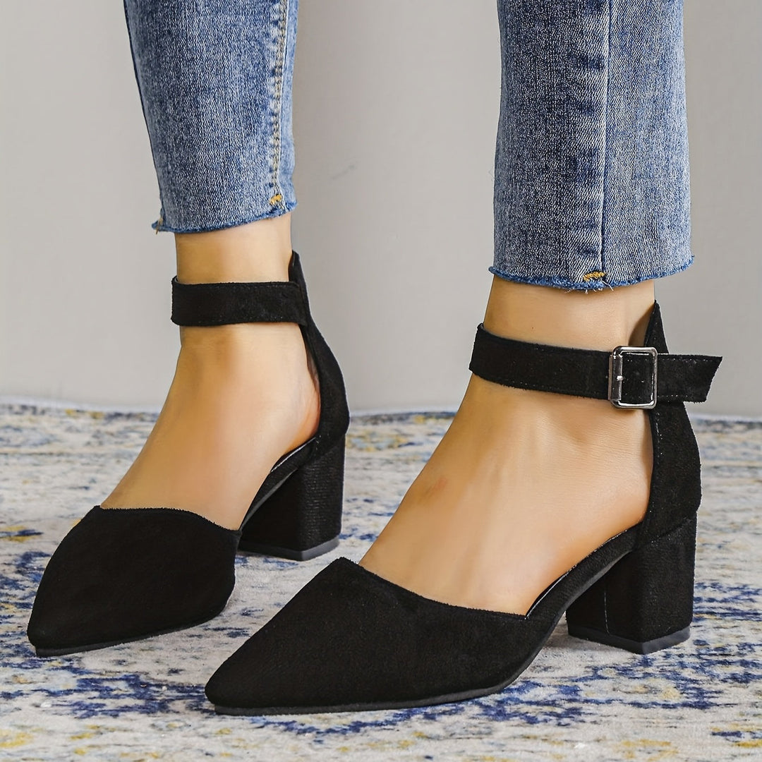 Mune Fashion | Women's sandals with block heel lacing, with ankle straps, Elegant