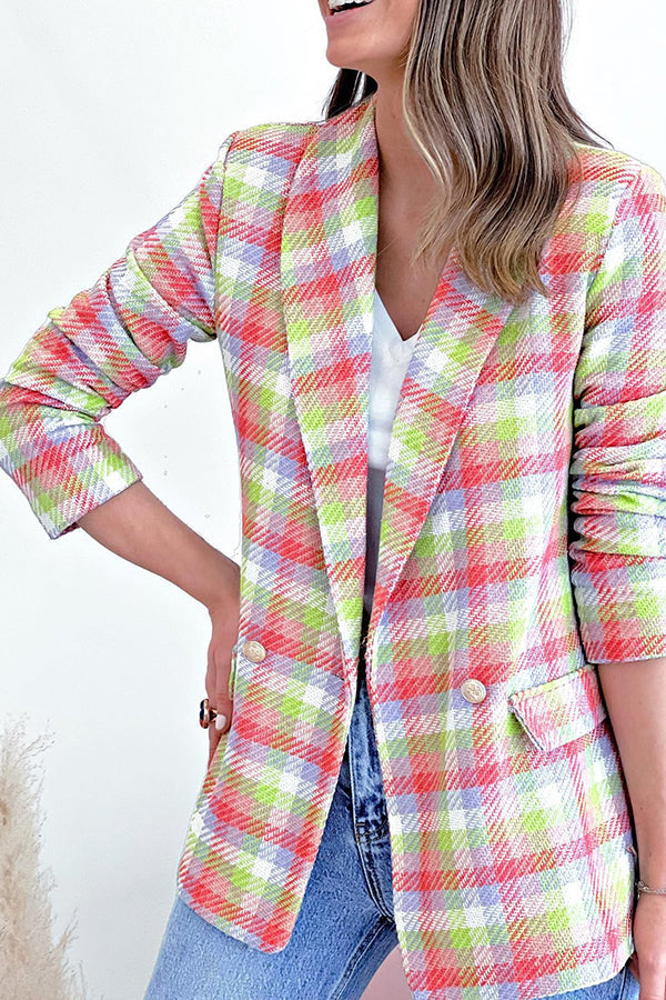 Mune | Arm Pockets Printed Double Button Casual Jacket