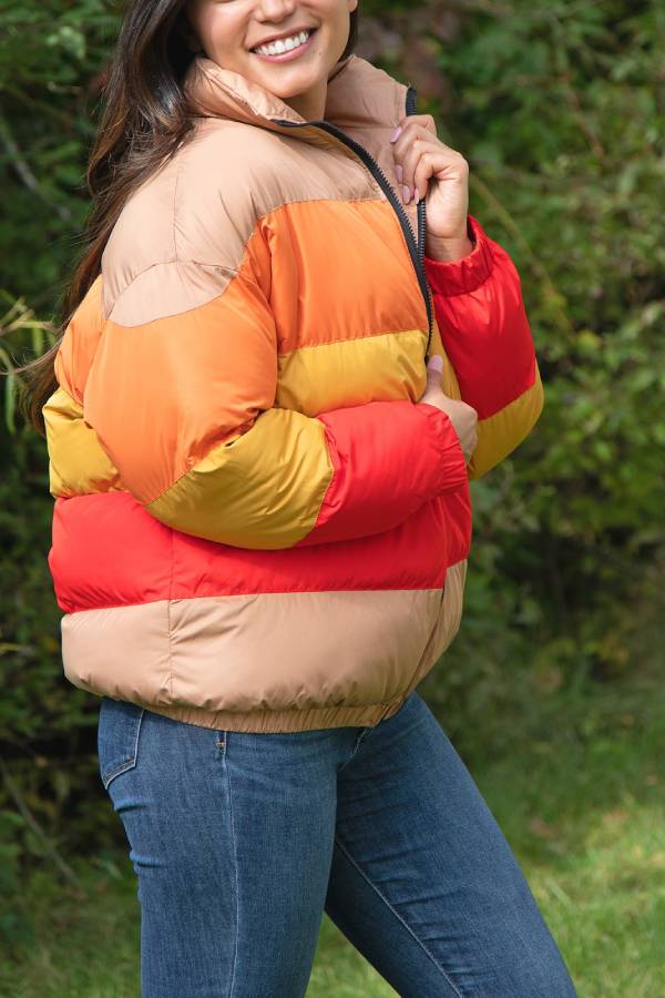 Mune | Sunglow Color Block Puffer Coat