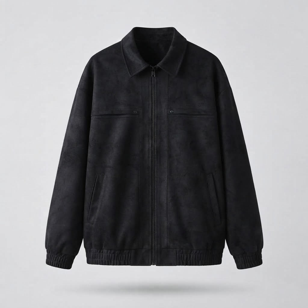Men's Casual Faux Leather Jacket with Practical Pockets Mune Fashion