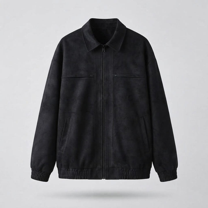 Men's Casual Faux Leather Jacket with Practical Pockets Mune Fashion