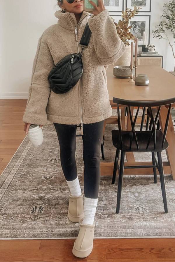 Mune | Full-Zip Teddy Jacket