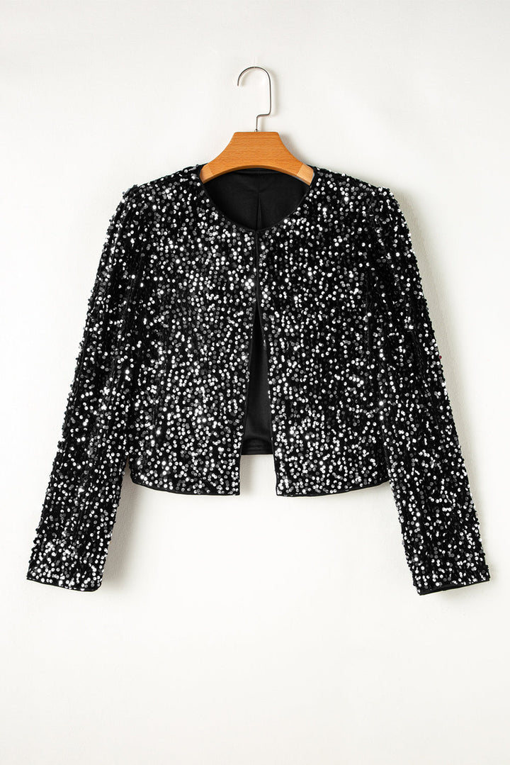 Mune | Jacket With Sequins And Open Front
