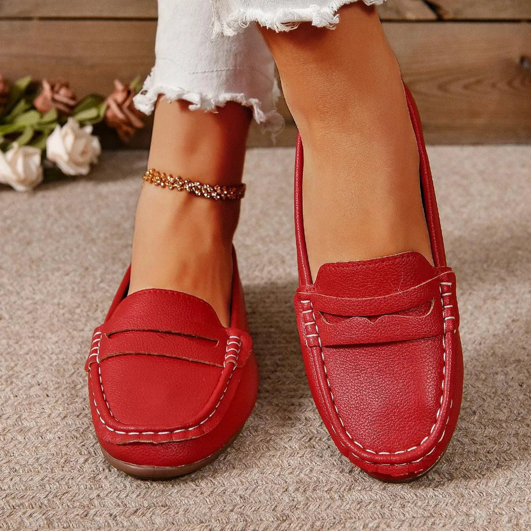 Mune Fashion | Gommino Flat Crossed Soft Sole Women