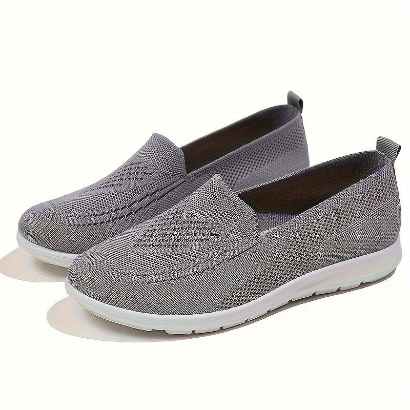Mune Fashion | Solid Color Knitted Sneakers For Women