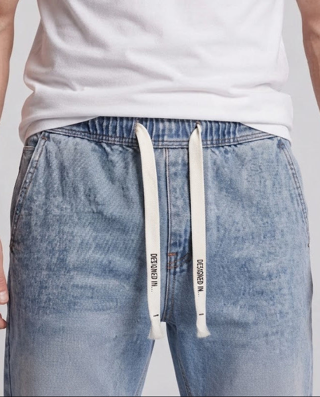 Men Comfortable Loose Denim Pants Mune Fashion