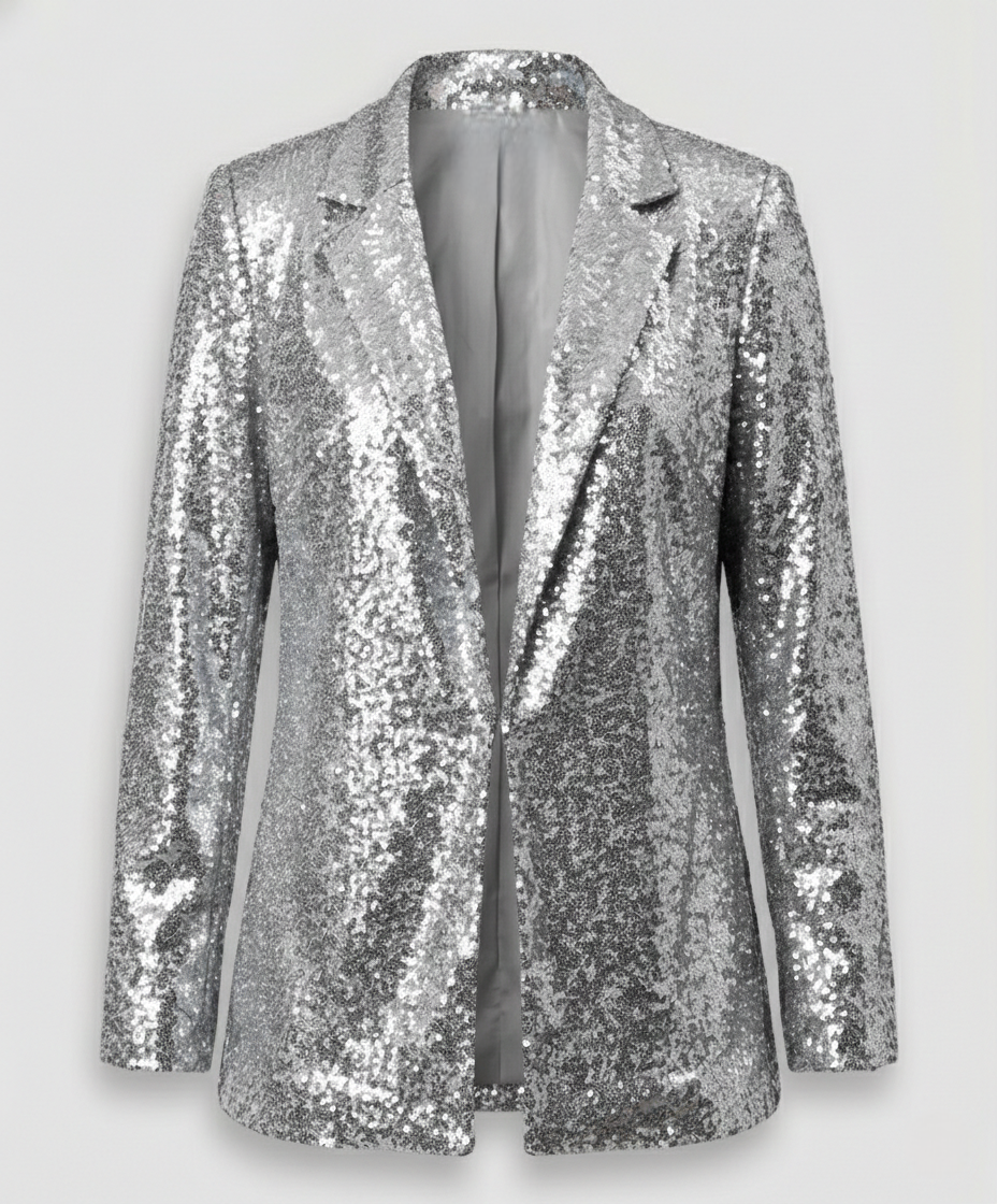 Sparkling women's sequin blazer