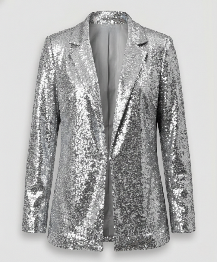 Sparkling women's sequin blazer