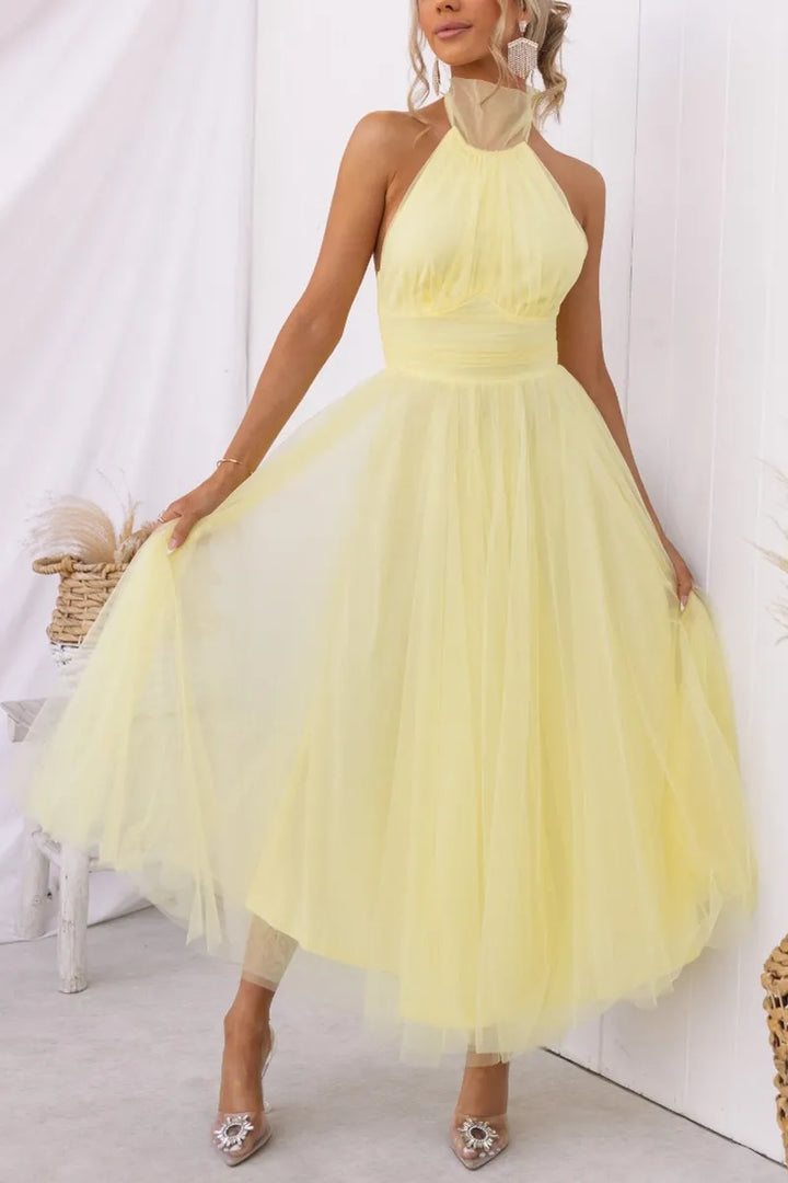 Sleeveless evening dress
