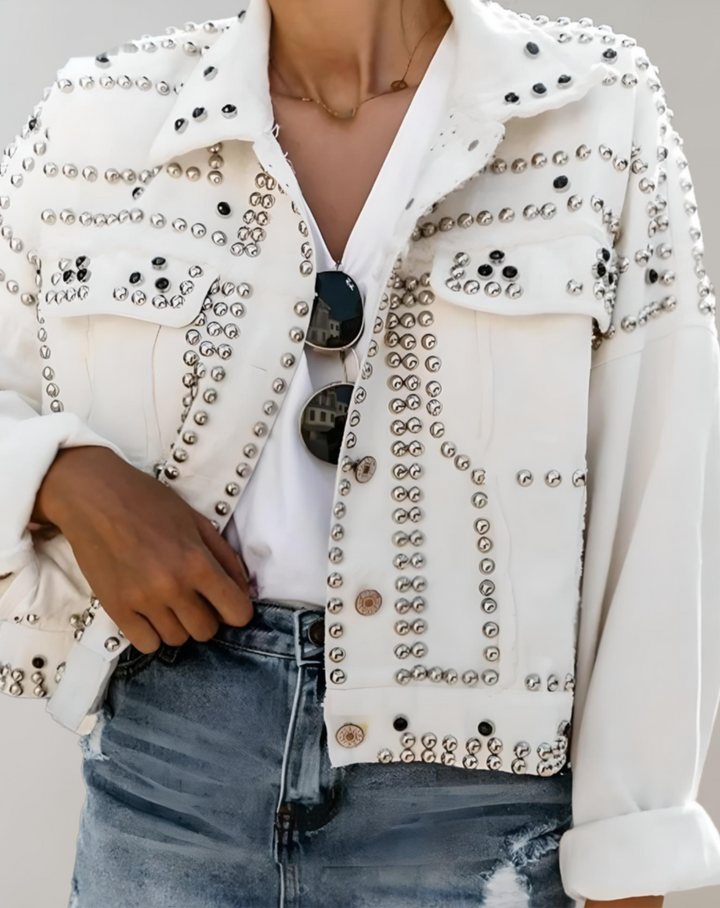Mune | Casual denim jacket with studs - Durable and stylish for everyday use