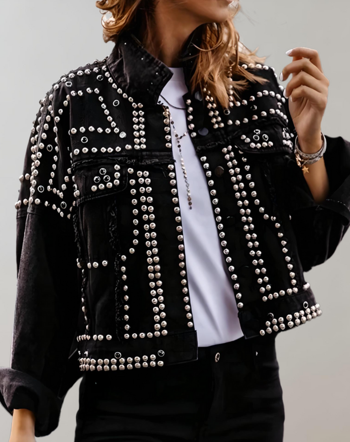 Mune | Casual denim jacket with studs - Durable and stylish for everyday use