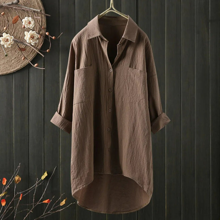 Long shirt in plus size