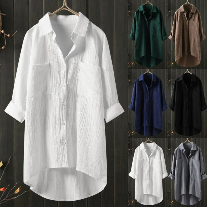 Long shirt in plus size