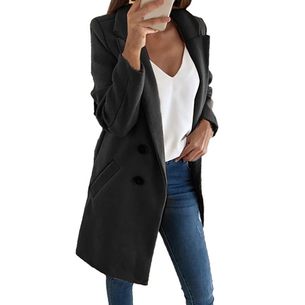 Mune | An elegant long blazer coat