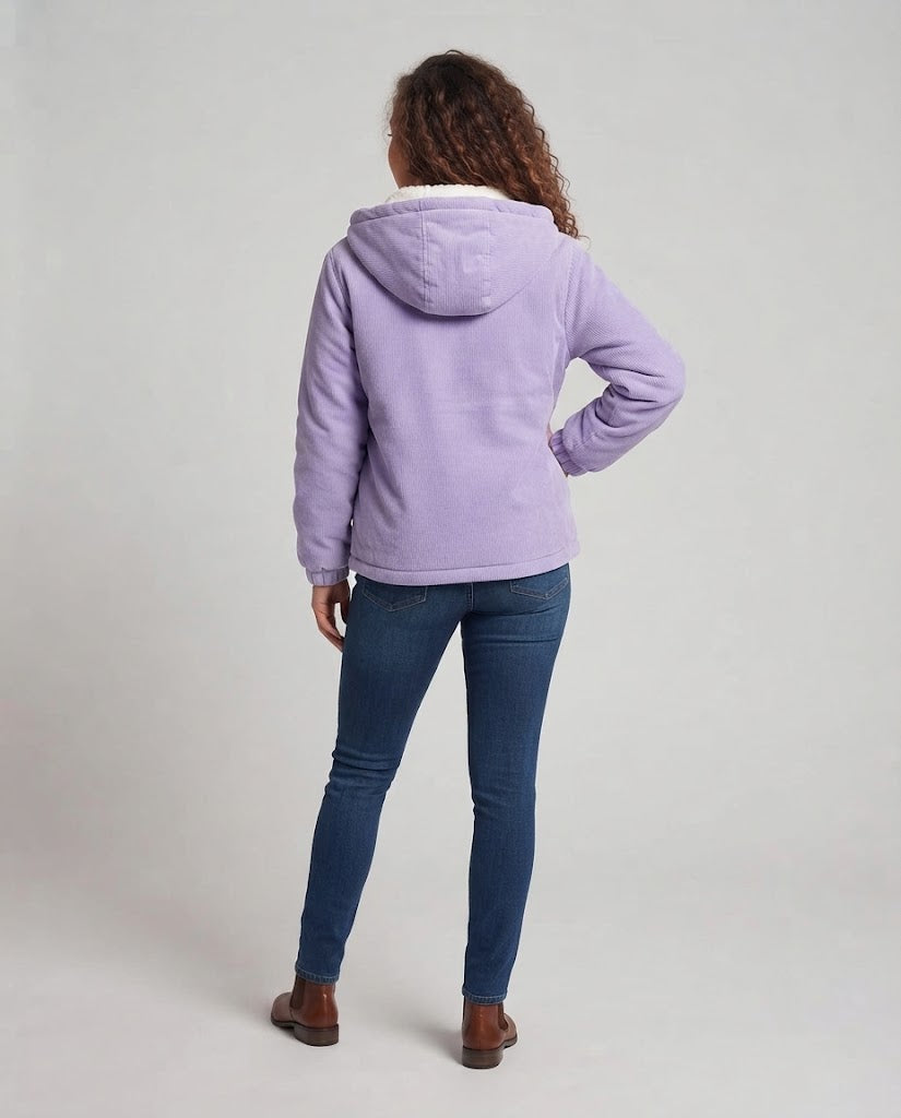 Women's Fleece Jacket with Hood Mune Fashion