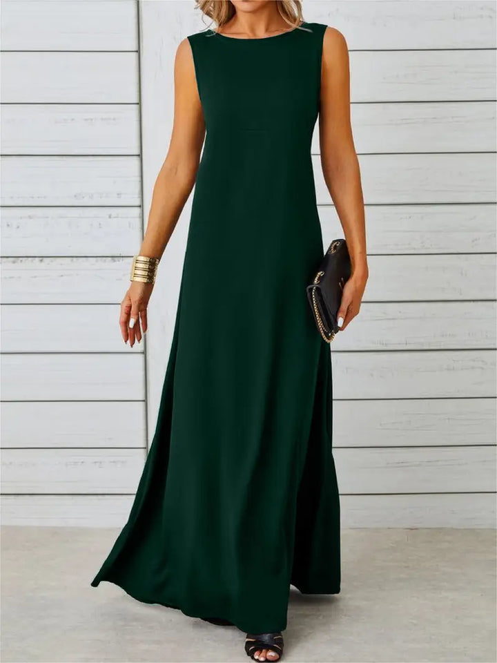 Mune Fashion | Elegant Jacquard Dress Without Sleeves