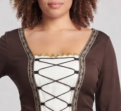 Women elegant medieval dress with shimmering accents Mune Fashion