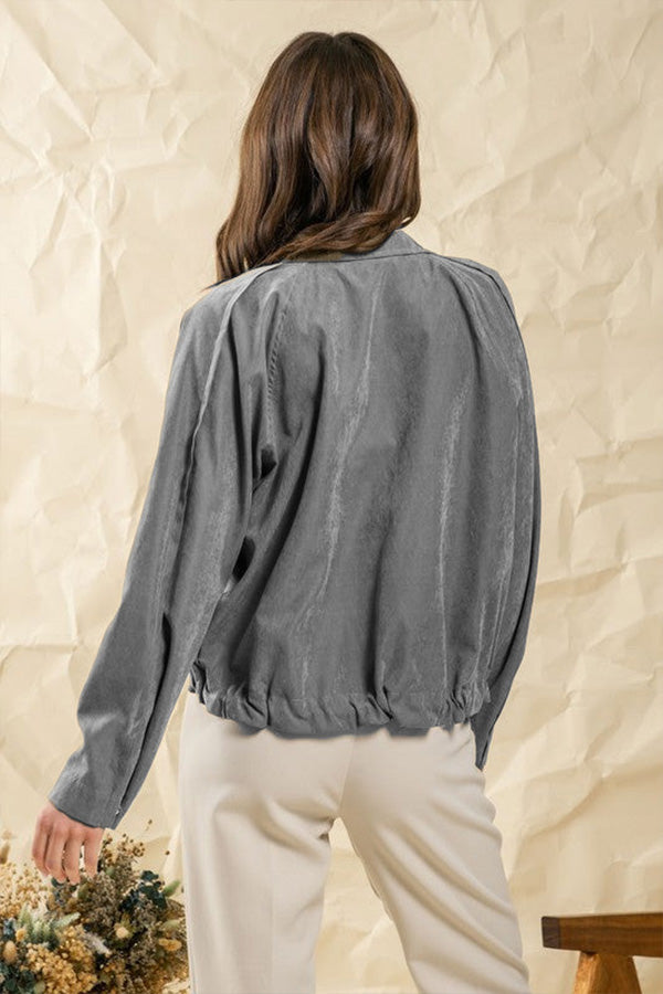 Mune | Checked Lapel Double-Button Two-Pocket Midi Jacket