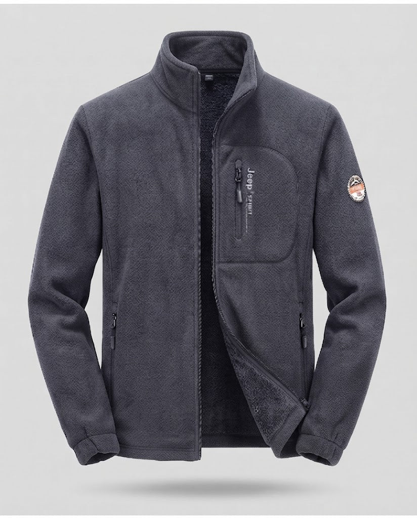 Men's fleece jacket with high collar Mune Fashion