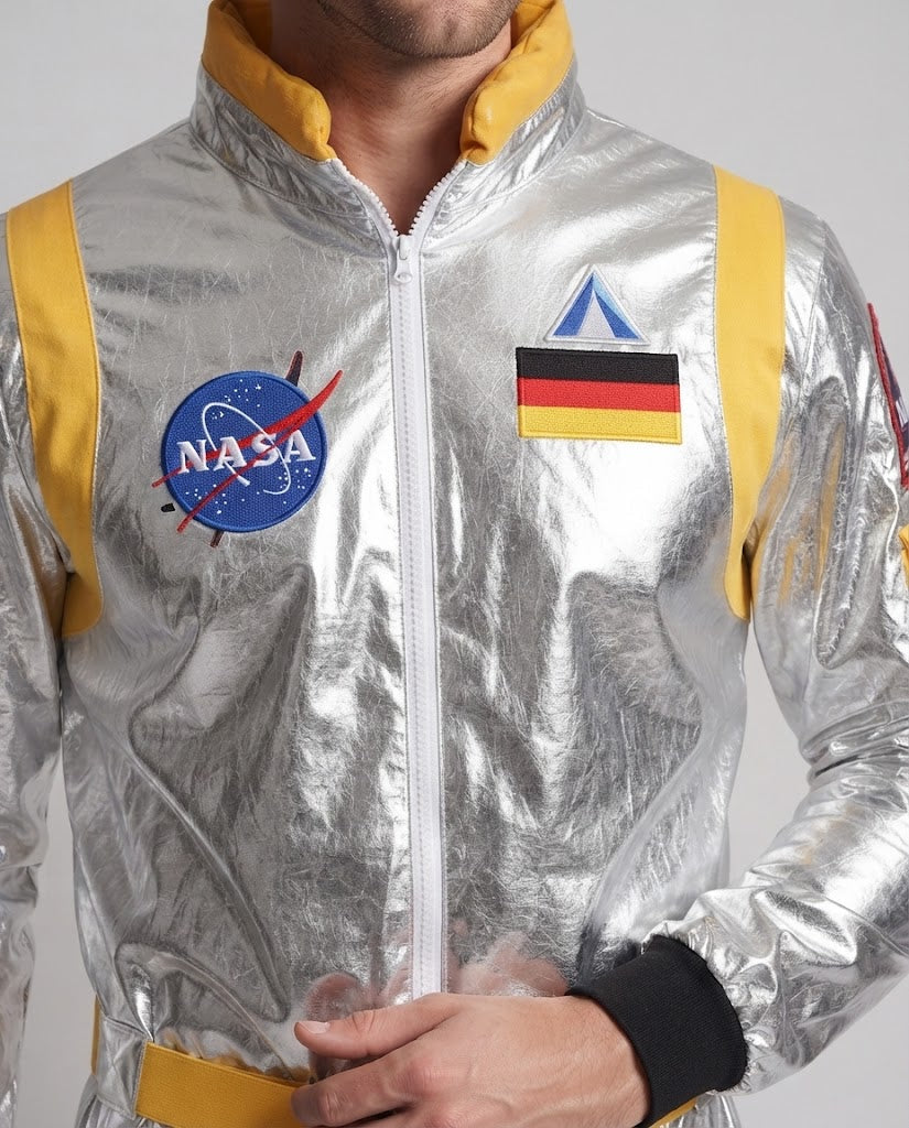 Men's futuristic space suit with reflective surface Mune Fashion