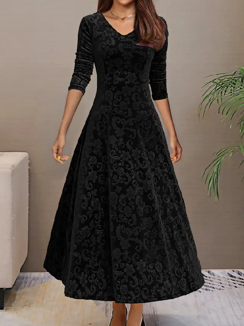 Mune | Maxi Dress With Wide Hem And Fall