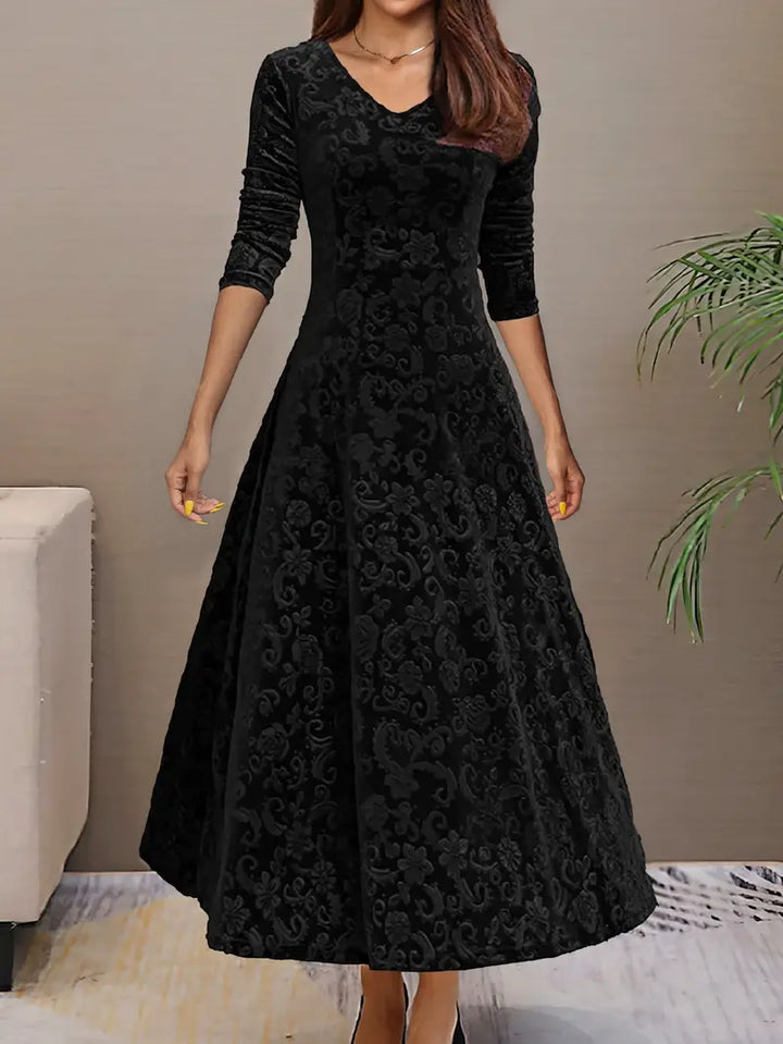 Mune | Maxi Dress With Wide Hem And Fall