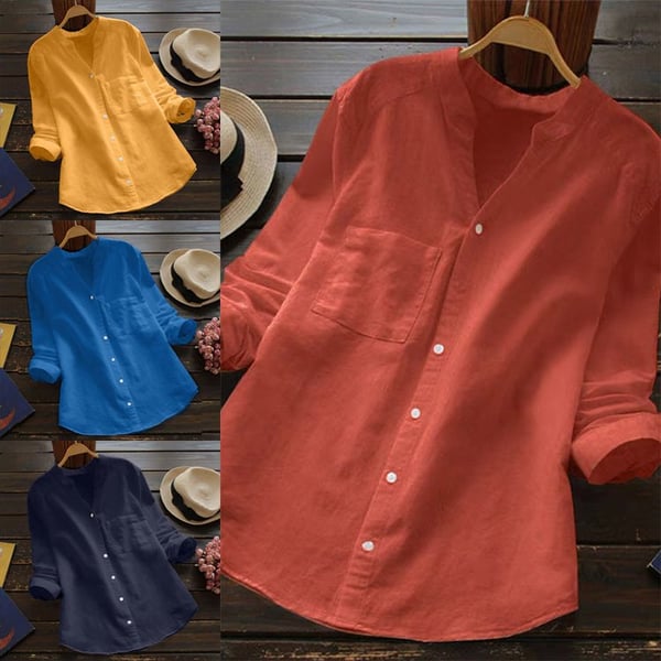 Casual, loose shirt made of cotton