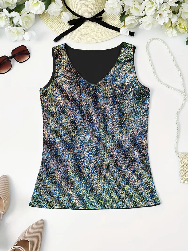Mune Fashion | Sleeveless Top with Sequins