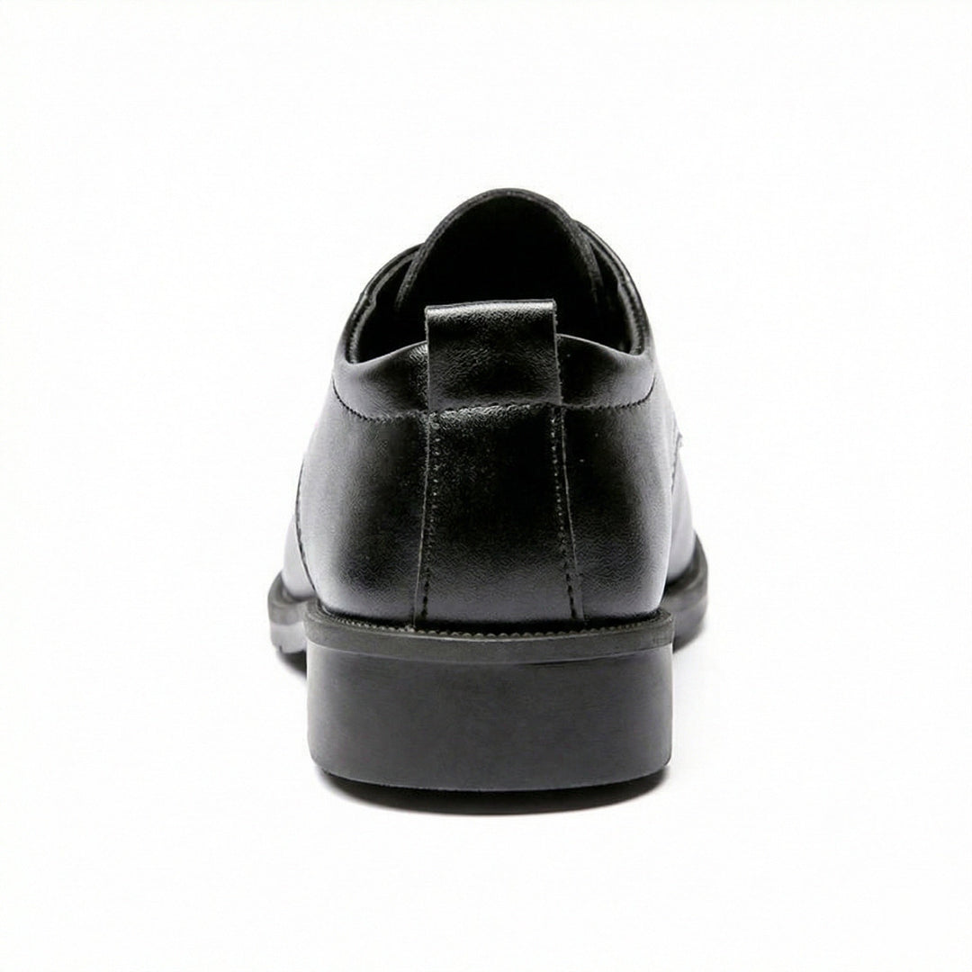 Men's Elegant Leather Lace-up Shoes with Non-slip Sole Mune Fashion