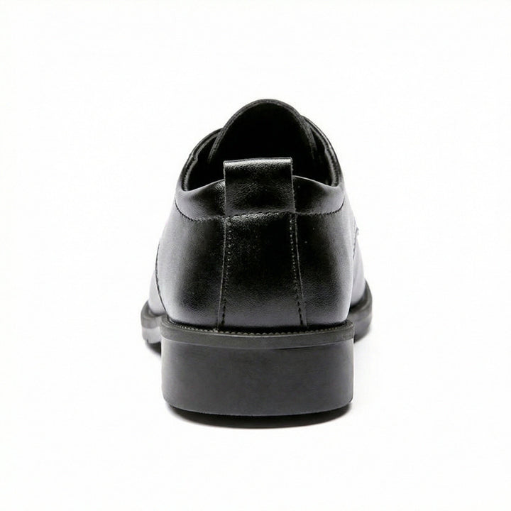 Men's Elegant Leather Lace-up Shoes with Non-slip Sole Mune Fashion